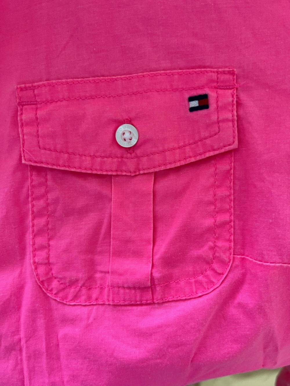 Tommy Hilfiger Hot Pink Long-Sleeve Button Shirt - Picture 8 of 11